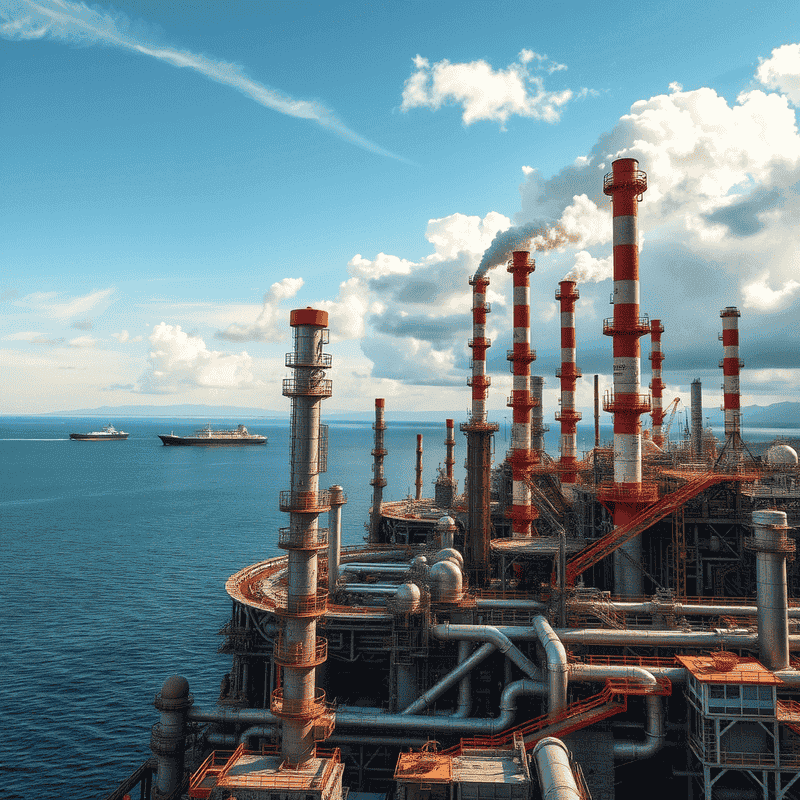 Fuel export refinery and offshore logistics — France AJ Group global supply chain